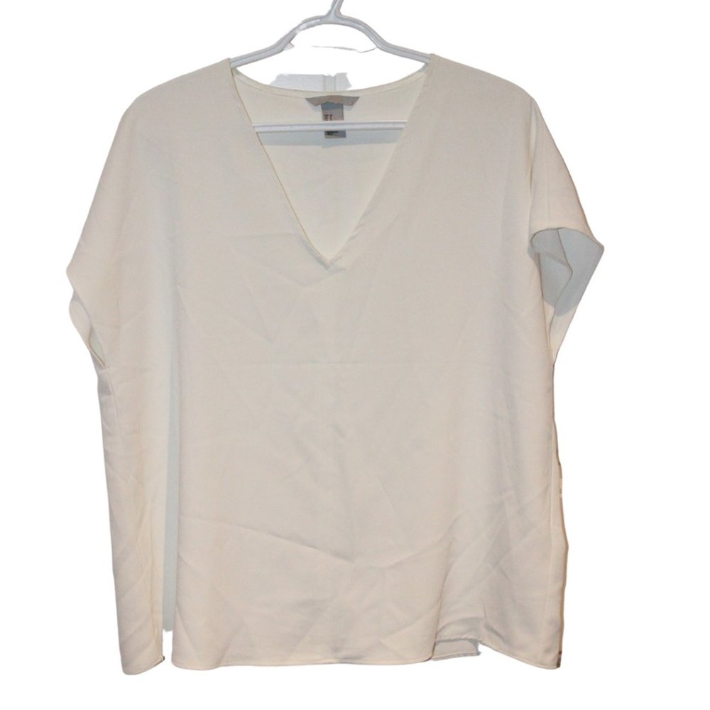 2/$20 🏷 H&M White Blouse Size 8